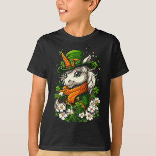 Camiseta Chicas Chicos Niños Shamrock Duende Día de San Pat