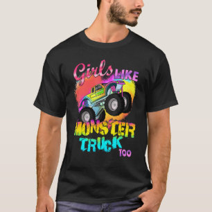 Camiseta Chicas Como Camiones De Monstruo Demasiado Chica