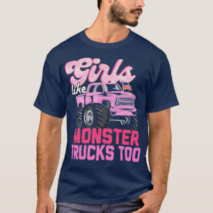 Camiseta Chicas Como Camiones De Monstruo Para Monstruar Ca