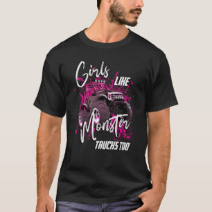 Camiseta Chicas Como Camiones Monstruos Para Amar Camiones