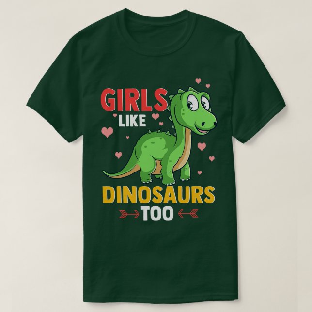 Camiseta Chicas Como Dinosaurios Muy Divertidos De Paleonto (Diseño del anverso)