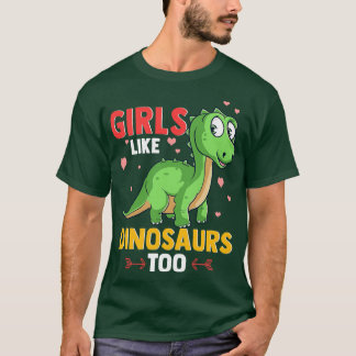 Camiseta Chicas Como Dinosaurios Muy Divertidos De Paleonto