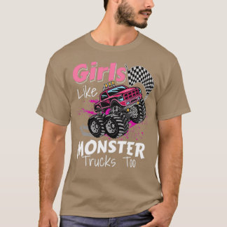 Camiseta Chicas Como Los Camiones Monstruos Atraviesan