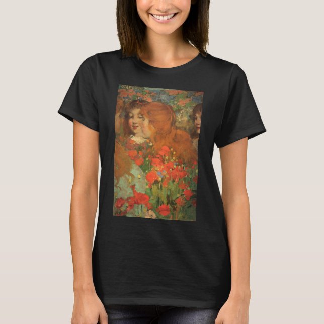 Camiseta Chicas con lapachos rojos (de George Henry) (Anverso)