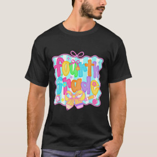 Camiseta Chicas con lazo coquette de vuelta al cole de 4º g