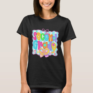 Camiseta Chicas con lazo coquette preppy de regreso a la es