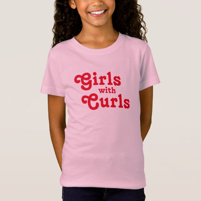 Camiseta Chicas con rizos judío Curly Hair Jewfro Afro (Anverso)
