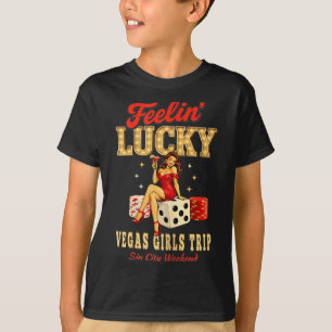 Camiseta Chicas con suerte viaje a las vegas vacaciones 