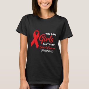 Camiseta Chicas contra el cáncer de sangre Conciencia sobre