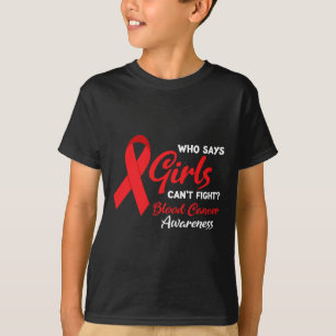 Camiseta Chicas contra el cáncer de sangre Conciencia sobre