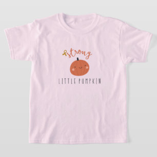 Camiseta chicas contra el cáncer infantil con calabaza fuer