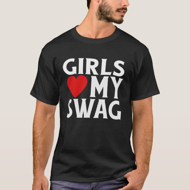 Camiseta Chicas Corazón Mi Swag (Anverso)