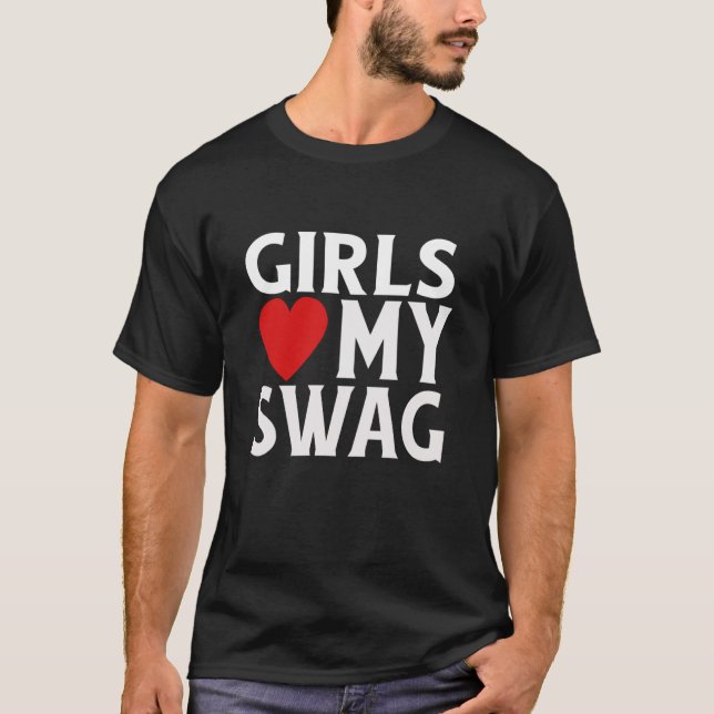 Camiseta Chicas Corazón Mi Swag (Anverso)
