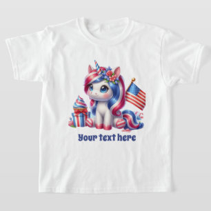 Camiseta Chicas cortos Fantasy unicorn agregar texto