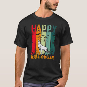 Camiseta Chicas Coyote Niños Estilo Retro Cena de Halloween