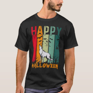 Camiseta Chicas Coyote Niños Estilo Retro Cena Halloween P