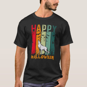 Camiseta Chicas Coyote Niños Estilo Retro Cena Halloween Pa
