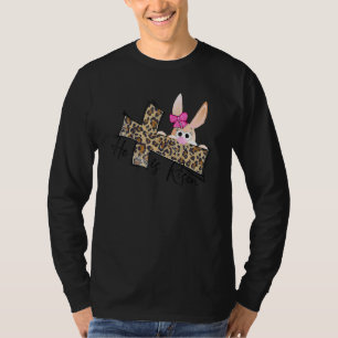 Camiseta Chicas Cristianos De Pascua Mamá Conejito Es Risen