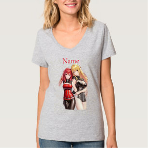 Camiseta Chicas Cuadros Anime Thunder_Cove