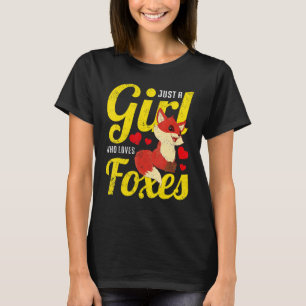 Camiseta Chicas Cute Fox Mujeres Naturaleza Animal Wildlif
