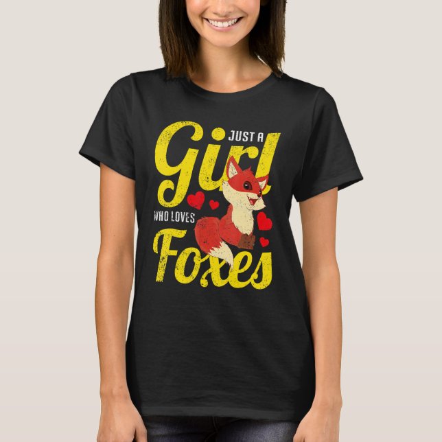 Camiseta Chicas Cute Fox Mujeres Naturaleza Animal Wildlif (Anverso)