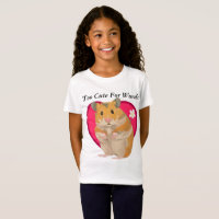 Chicas Cute Hamster T Shirt