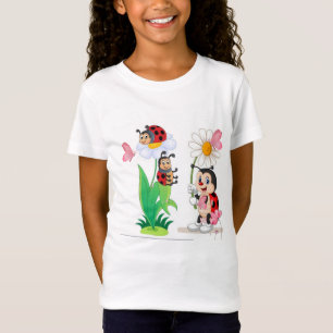 Camiseta Chicas Cute Ladybug Floral T-Shirt