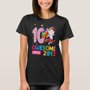 Camiseta chicas de 10 años Unicornio décimo cumpleaños 1