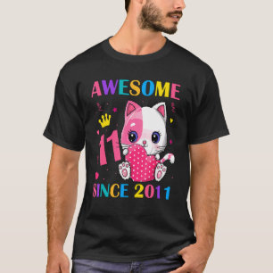 Camiseta chicas de 11 años de edad increíbles desde 2011