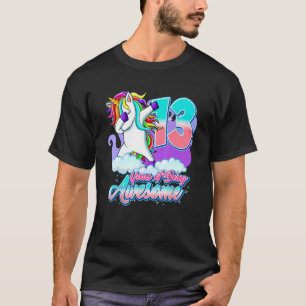 Camiseta chicas de 13 años de Unicorn Dabbing T
