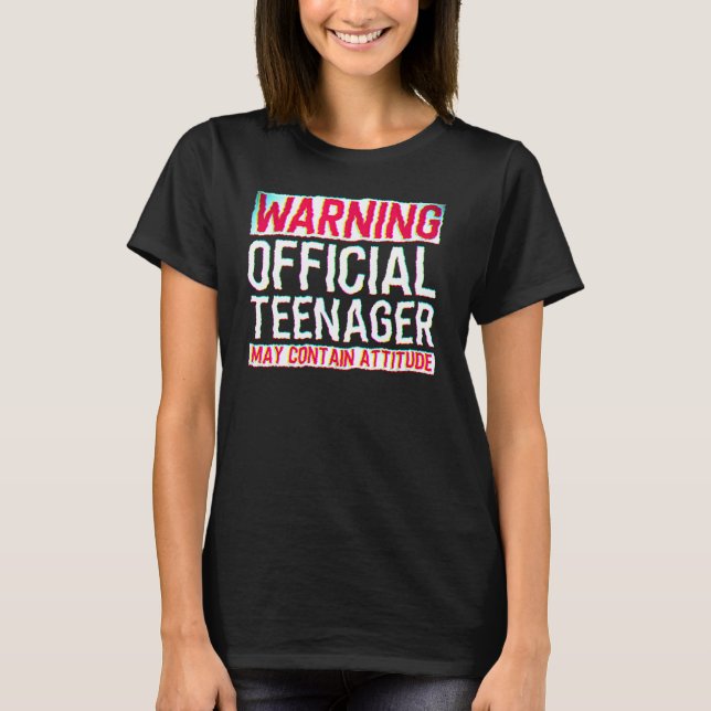Camiseta chicas de 13 años Teena oficial de cumpleaños 13 (Anverso)
