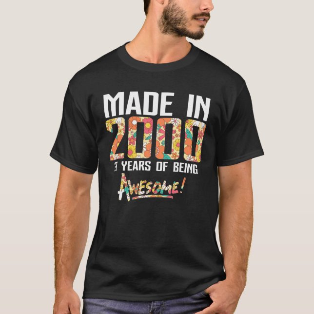 Camiseta chicas De 21 Años De Edad Regalo Adolescente Por 2 (Anverso)