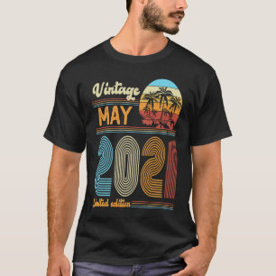 Camiseta chicas de 2 años Vintage Mayo 2021 Niños