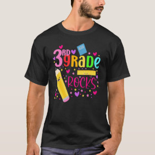 Camiseta Chicas de 3er grado rocas 3er grado