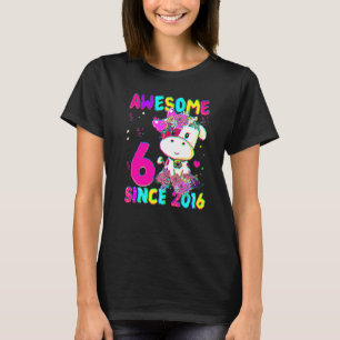 Camiseta chicas De 6 Años De Edad Ilustran Vaca Cruda Si