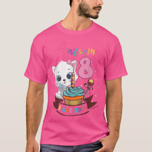 Camiseta chicas de 8 años de edad califican a gato alucinan