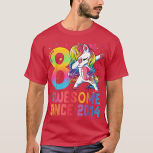 Camiseta chicas De 8 Años Sorprendentes Desde El 2014 En Un