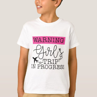Camiseta chicas de advertencia viaje en curso vacaciones ch