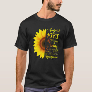 Camiseta Chicas de agosto de 1973 Regalo de cumpleaños hech