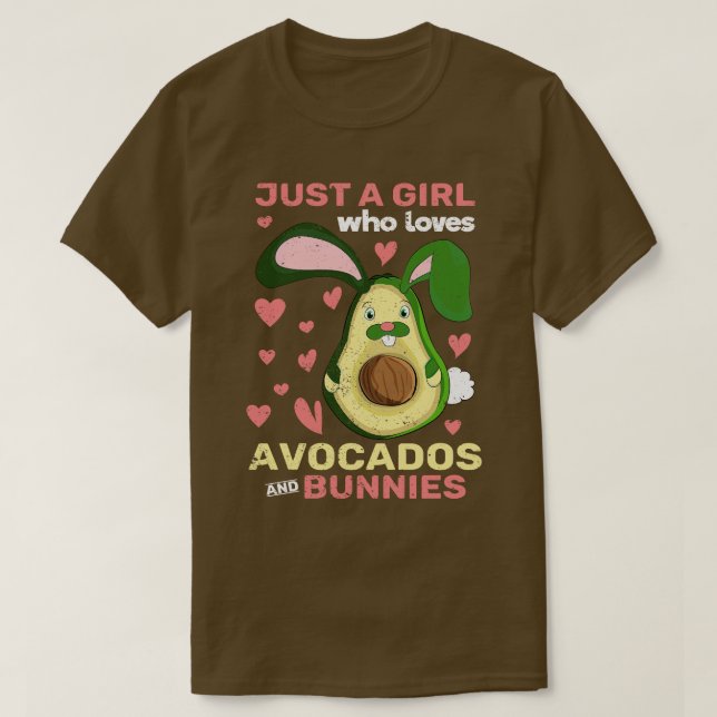 Camiseta Chicas de aguacate mujeres conejo crían animal for (Diseño del anverso)