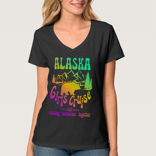 Camiseta Chicas de Alaska Cruise 2025 Grupo y amigos coinci (Anverso)