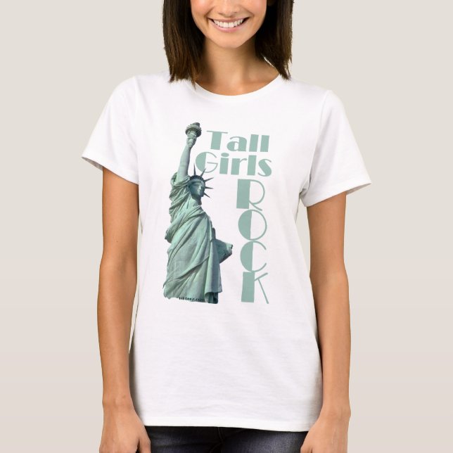 Camiseta Chicas de altura ROCK (oscuro) (Anverso)