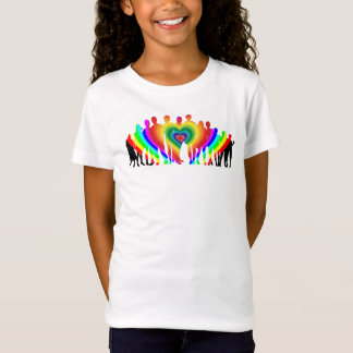 Camiseta Chicas de amor familiar colorido