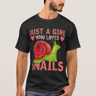 Camiseta Chicas de animales en el jardín de caracoles