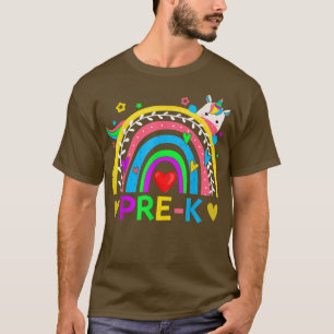 Camiseta Chicas de arcoiris preescolares equipo de profesor