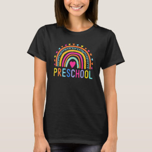 Camiseta Chicas de arcoiris preescolares equipo de profesor