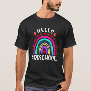Camiseta Chicas de arcoiris preescolares equipo de profesor