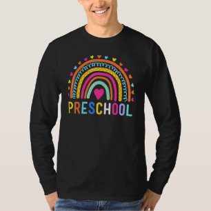 Camiseta Chicas de arcoiris preescolares equipo de profesor
