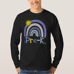 Camiseta Chicas de arcoiris preescolares equipo de profesor