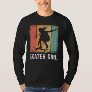 Camiseta Chicas de arte del patinaje en Guay Skateboarding 